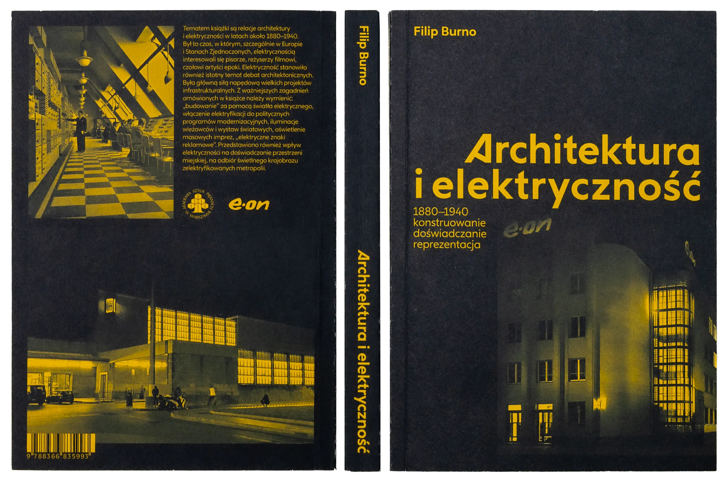 Okładka książki: tył, grzbiet i front